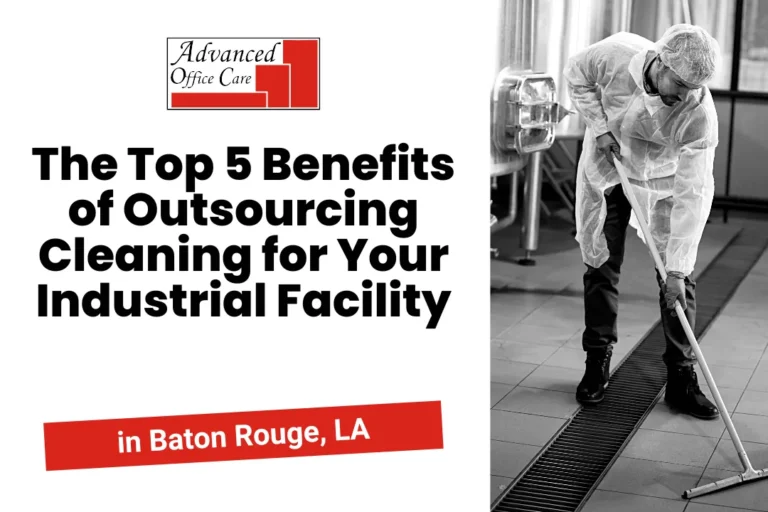benefits of outsourcing cleaning industrial facility