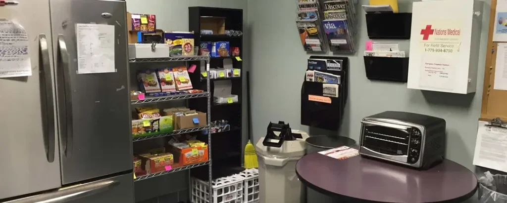 organized office breakroom in baton rouge louisiana