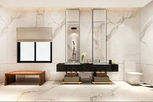 well stocked office christmas party bathroom