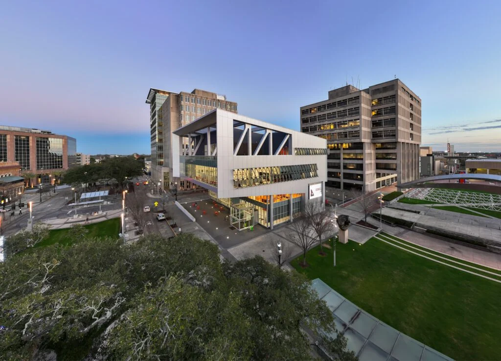 downtown baton rouge louisiana new library cleaning concept