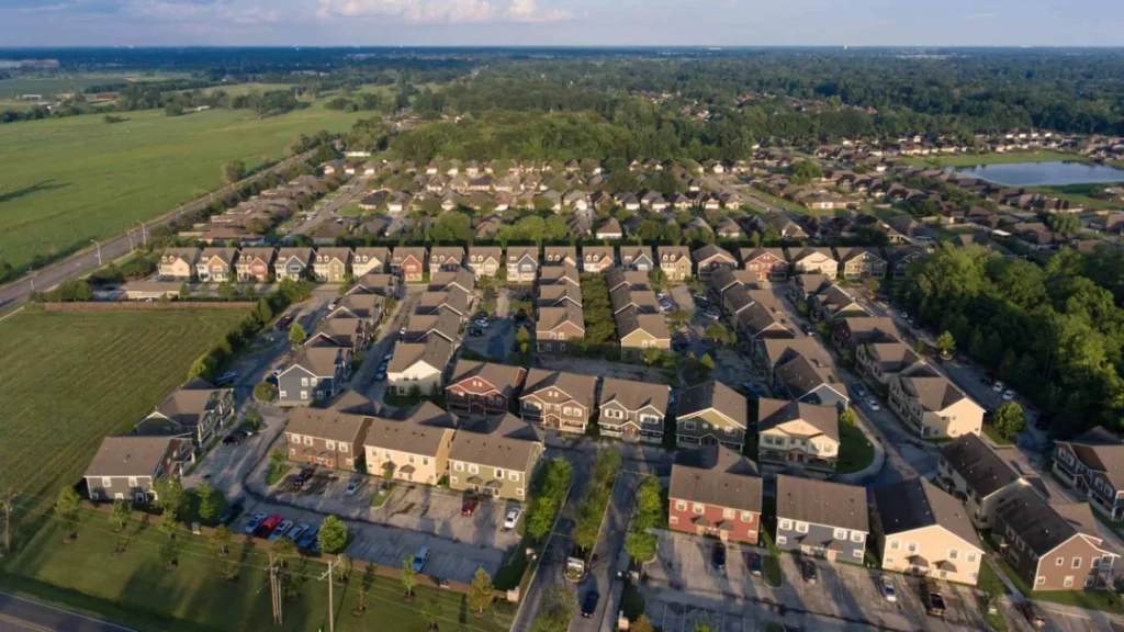 prairieville louisiana from sky