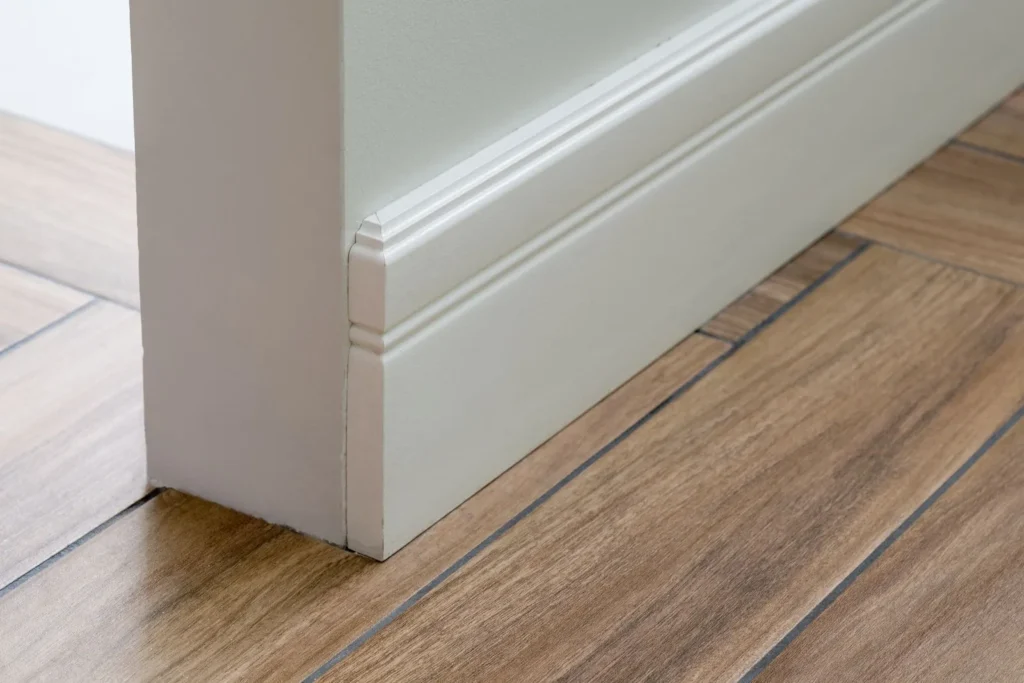 baseboards office wooden floor