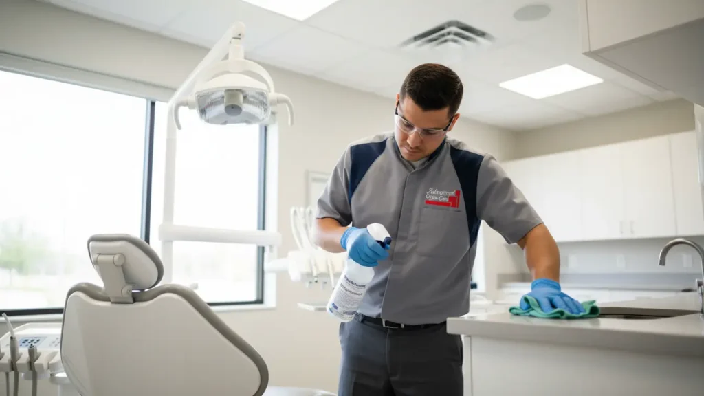 dental office operatory cleaning hero
