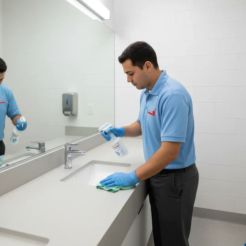 urgent care restroom sanitization