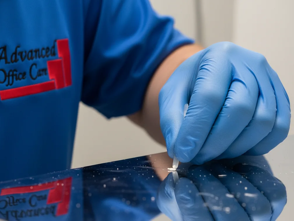 post construction residue removal sticker paint branded uniform