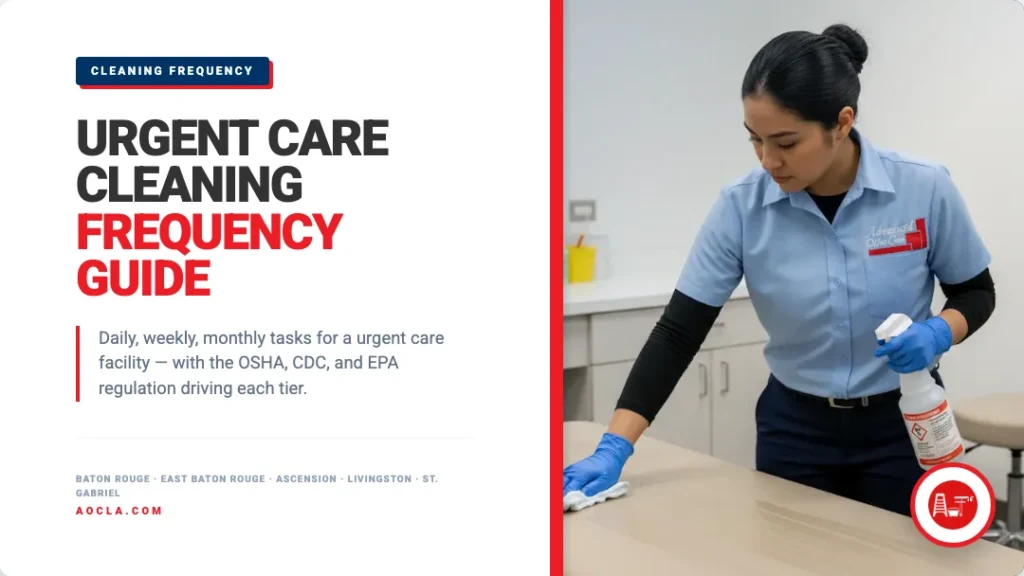 urgent care cleaning frequency guide featured