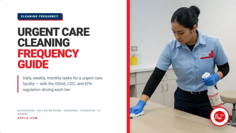 urgent care cleaning frequency guide featured