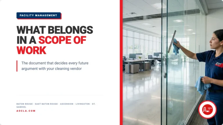 commercial cleaning scope of work louisiana