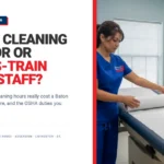 Advanced Office Care featured graphic: hire a cleaning vendor or cross-train your staff, for a Baton Rouge urgent care